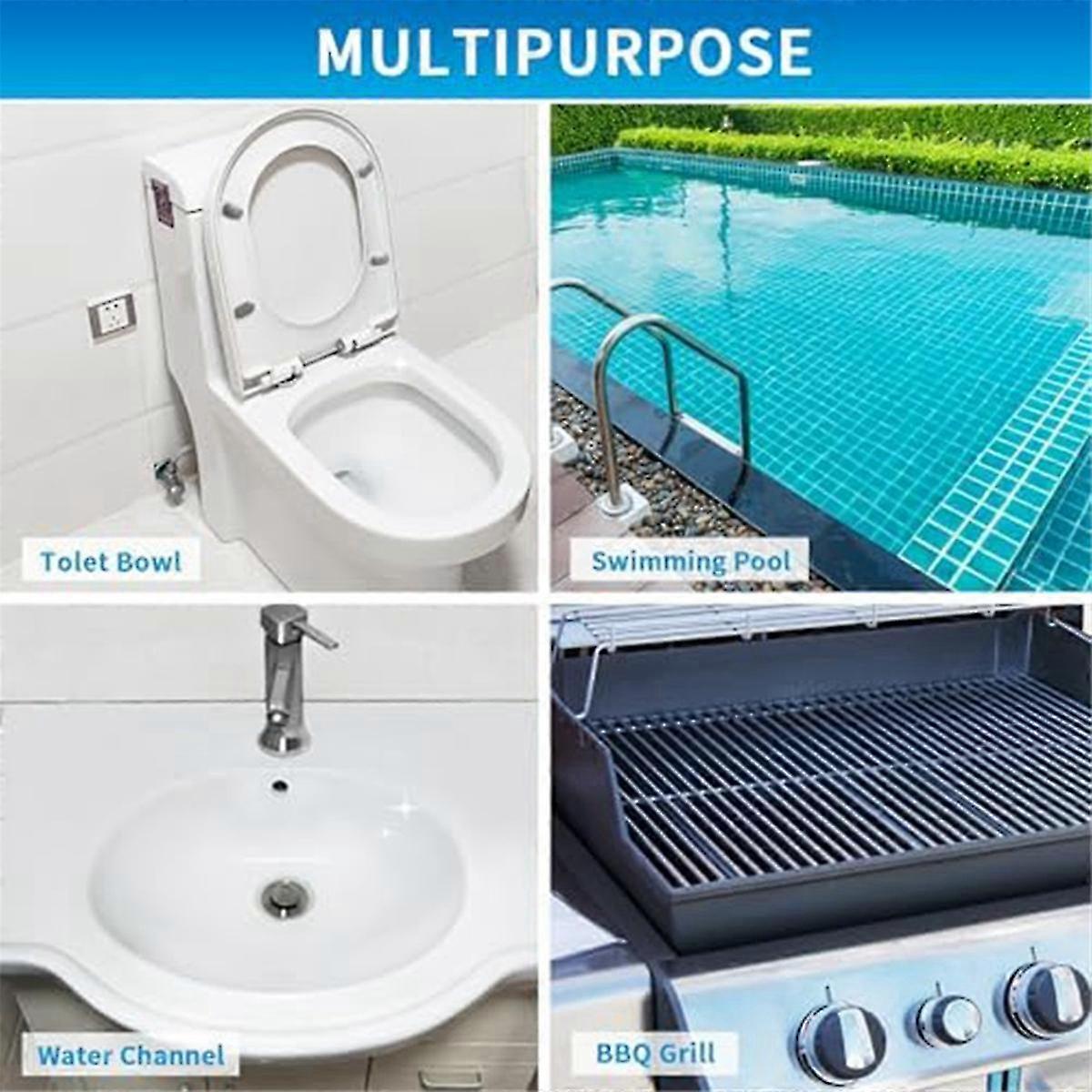 Pimpsten til rengøring af toiletkummer, Rust.Remover til fliser, grå - FFY