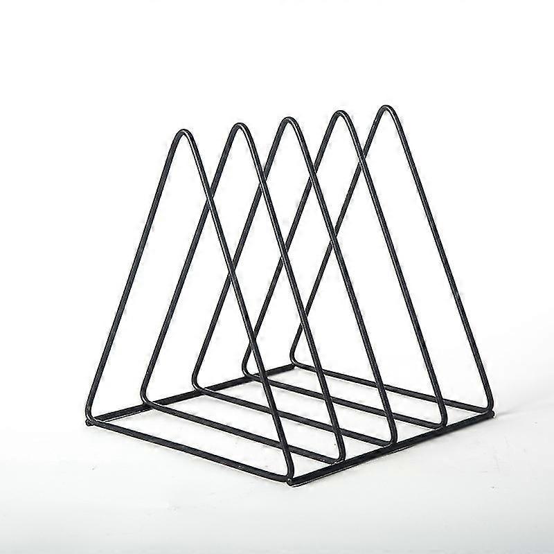 Triangular Metal Bookend, Black, 18*18*18cm