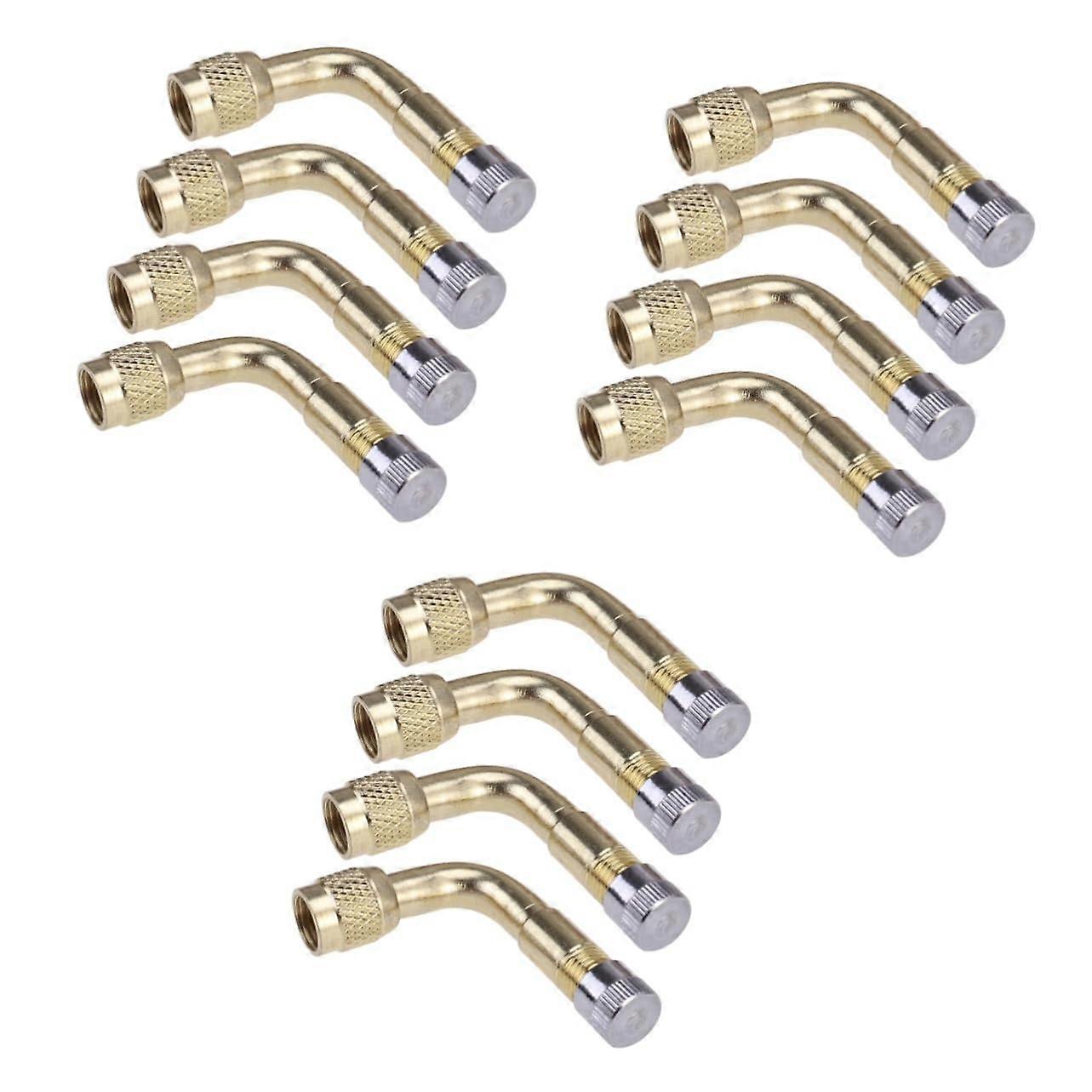 12 Pcs 90 American Style Valve Set for Plumbing, Brass Material, 1/2 Inch Size, Compatible with Standard Fittings
