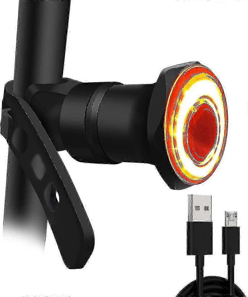 High-Intensity Cycling Safety Rear Light with Smart Bike Tail Flashing LED and Sensing Technology