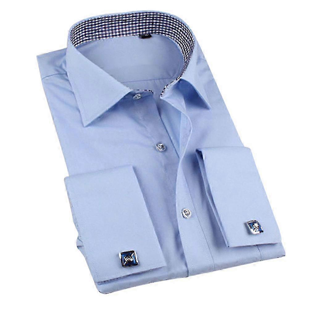 High-Quality Men's Solid Shirt - Slim Cut for Formal & Work Wear