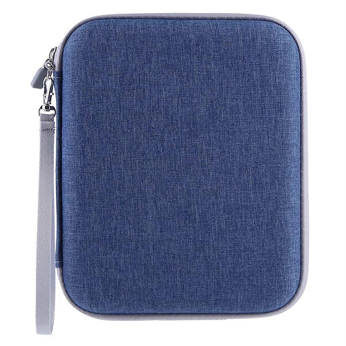 Card Case Card Holder with Zipper 80 Pockets for Yoto Cards Card Binder Holder Soft Folder Mini Cards Case Blue