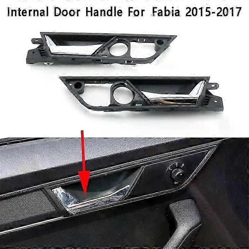 2015 Skoda Fabia Car Door Internal Actuator Handle with Part Numbers 6V0837221A and 6V08222A