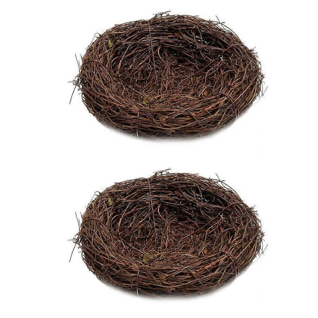 1 זוג 8 ס"מ בעבודת יד קן בית מלאכת טבע קישוט חג 8 ס"מ