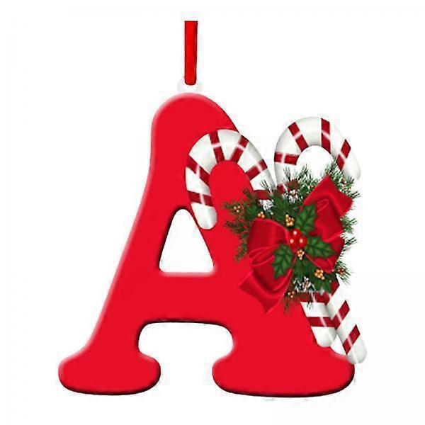 4x Alphabet Hanging Ornament for Christmas Tree Decoration DIY for Events