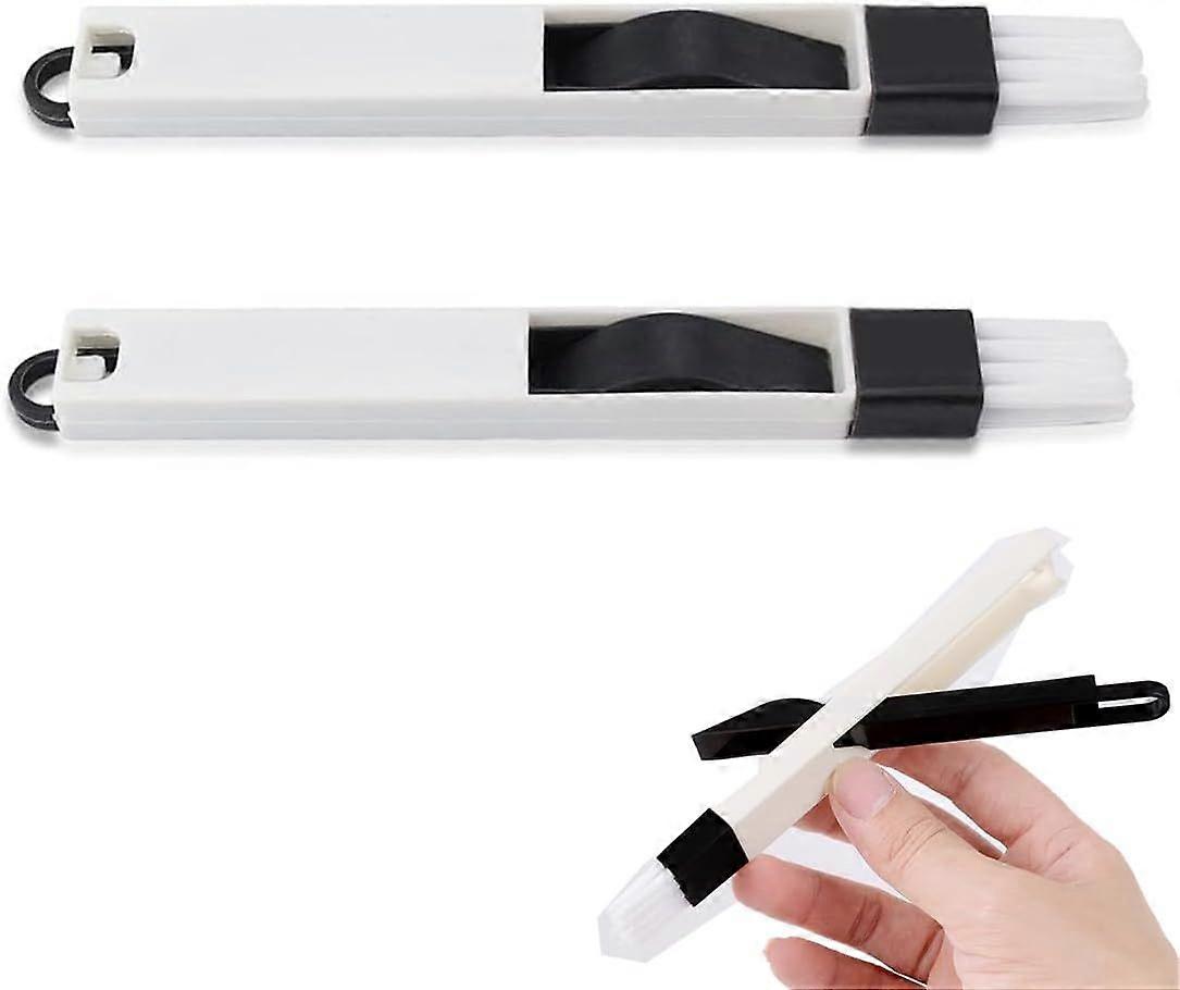 Window cleaning brush, window slot cleaning brush (2 pieces)