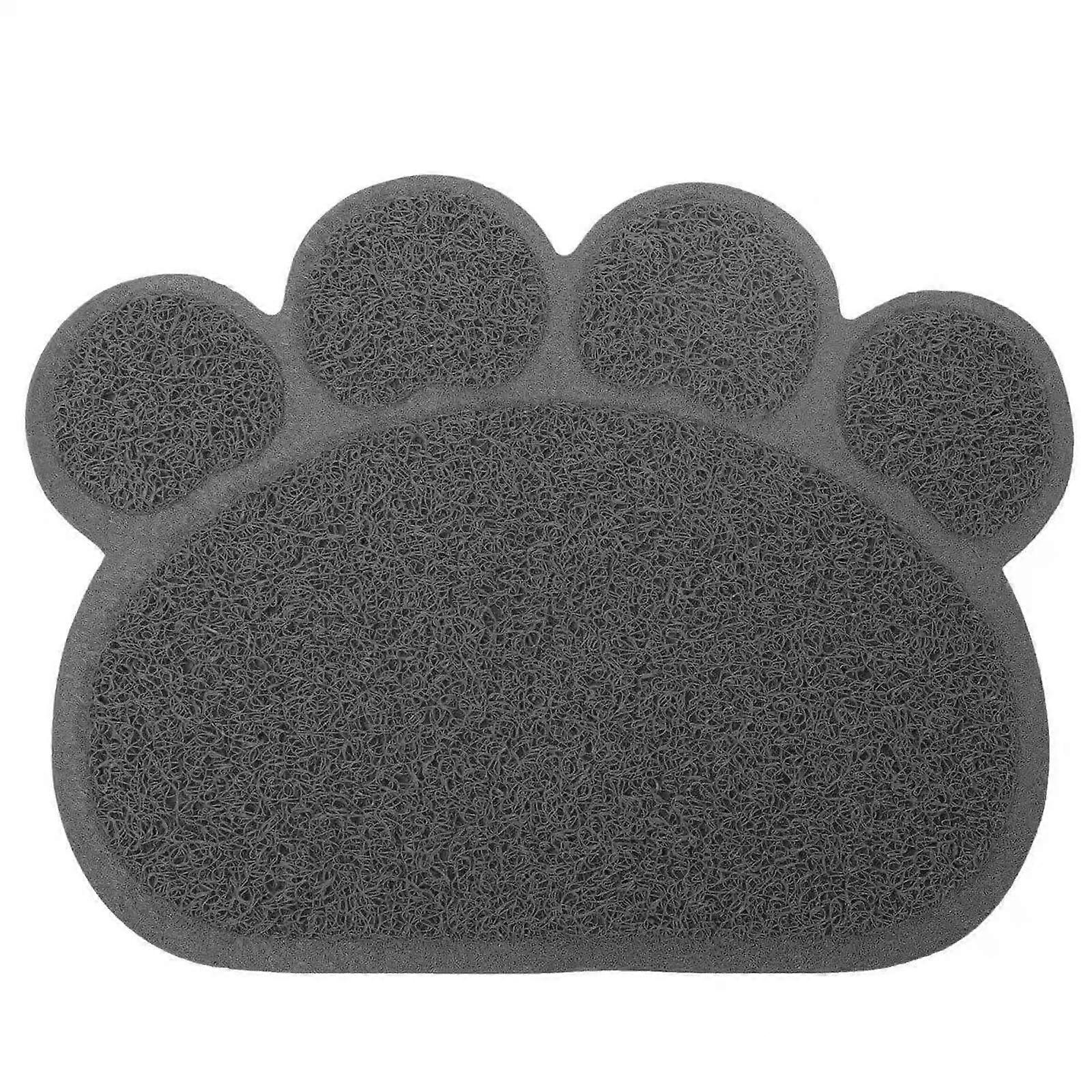 Pet Feeding Mats Paw Shape Waterproof Dog Cat Placemat for Food and Water Bowls, Non-Slip Design, Easy to Clean