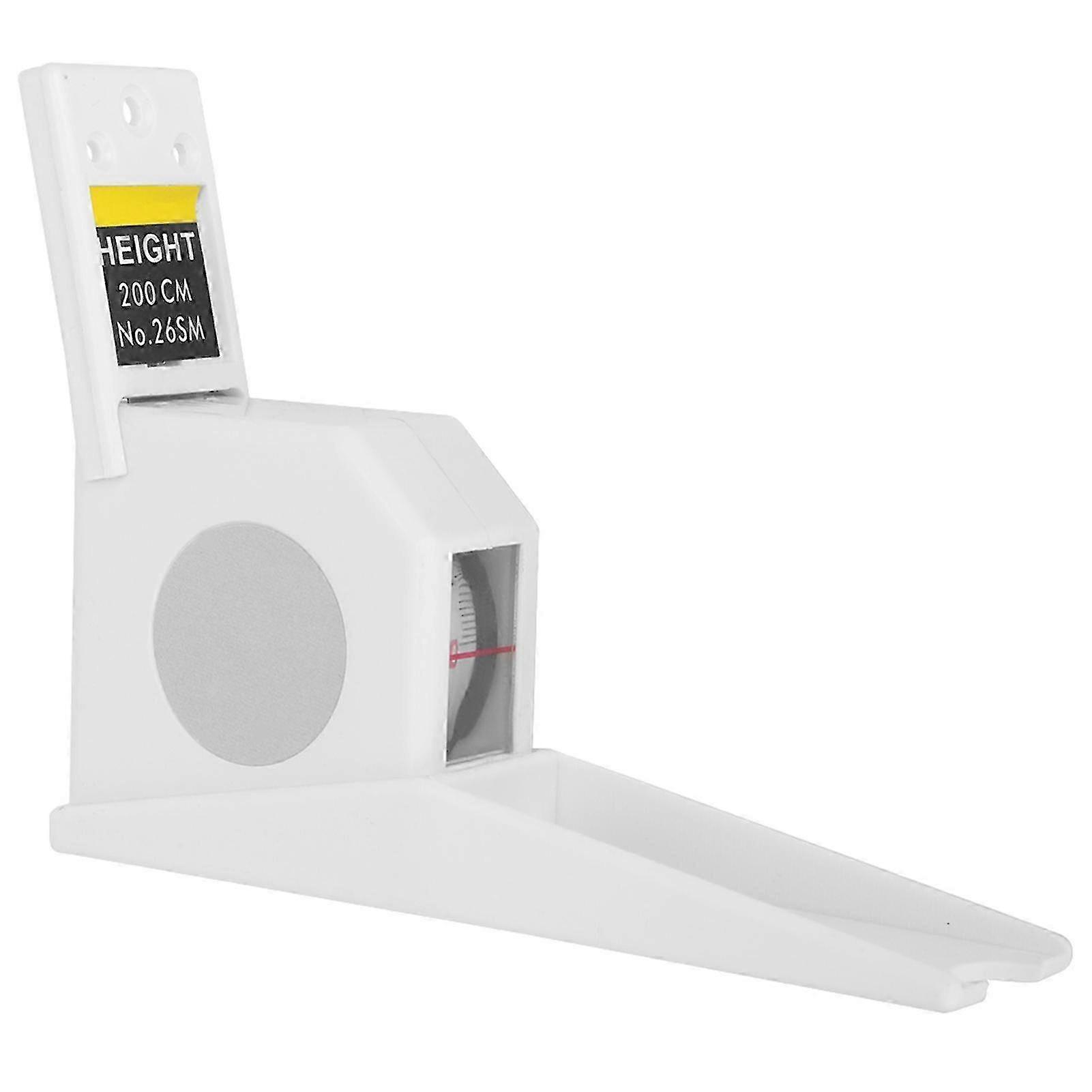 2 Meters Height Stature Meter Retractable Measuring Tape Ruler Metal Measuring Tool (White)