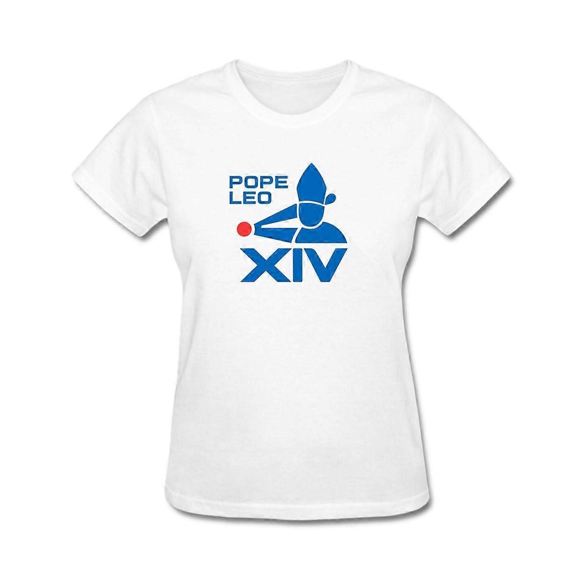 WomenS T-Shirt Pope leo xiv emblem style graphic