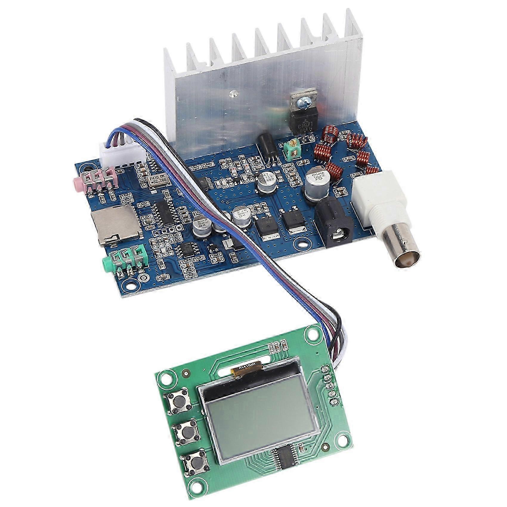 0,5 W-7 W einstellbarer FM-Sender PLL-Stereo-Broadcast mit LCD-Display Digitalfrequenz