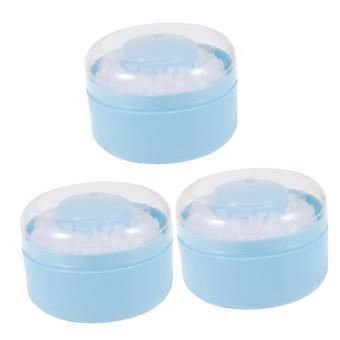 Reusable Powder Puff Set and Talc Powder Container for Infants - Fluffy and Travel Size Application