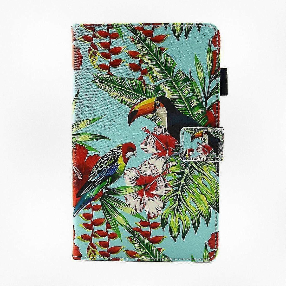 Vase Pattern Leather Case Suitable for Galaxy Tab A 8.0 Models T380 and T385 with Stylish Design