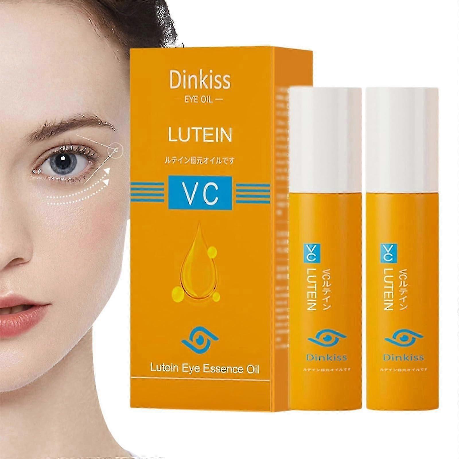 Lutein Eye Essences Oil Anti-Aging VC Lutein Eye Oil Roller Stick Reduce Wrinkles Improve Eye Bags Dark Circles