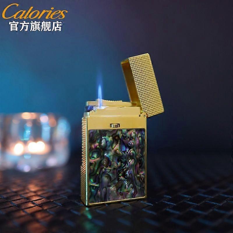 Keleisi Crees Caibei Langsheng Lighter High-End Three-Dimensional Piano Tone Brass  refillable Side Slide Double Flame