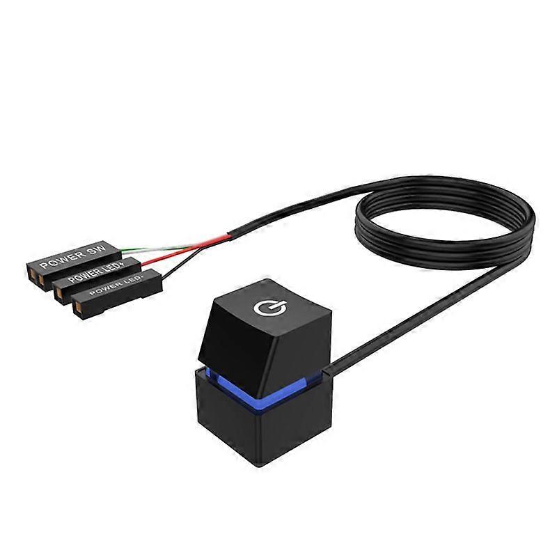 2m bunte LED-Leuchten Computer Desktop-Switch PC-Motherboard Externer Start