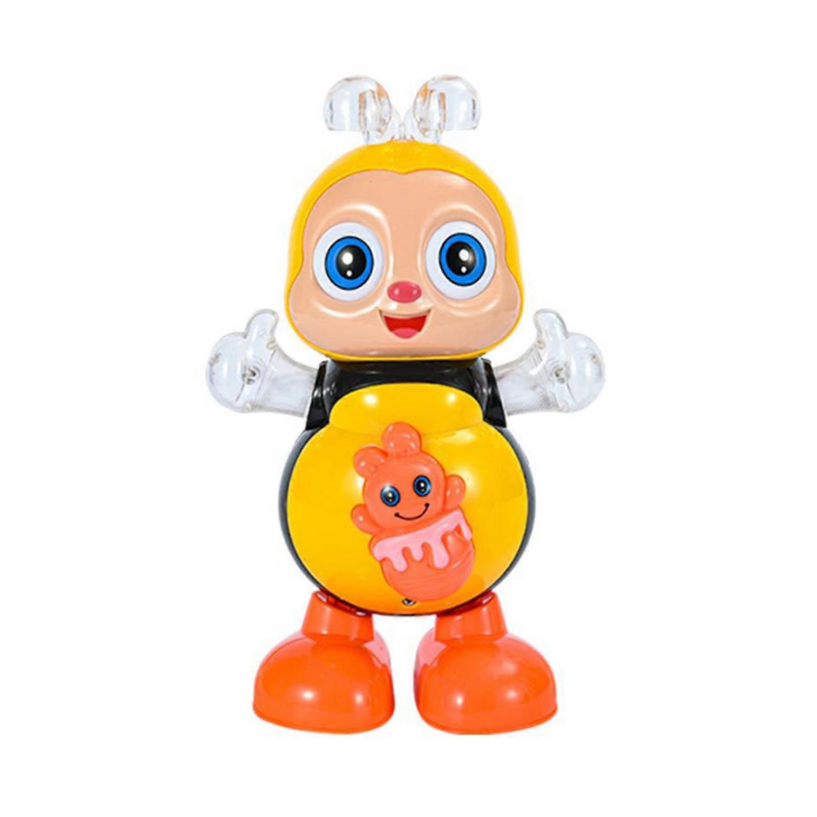 Electronic Dancing Bees Robot Toy With Music Rhythm Interactive Learning Toy For Toddlers Motor Skills