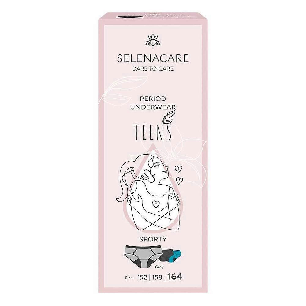Selenacare TEENS period panties Sporty Grey Size 164
