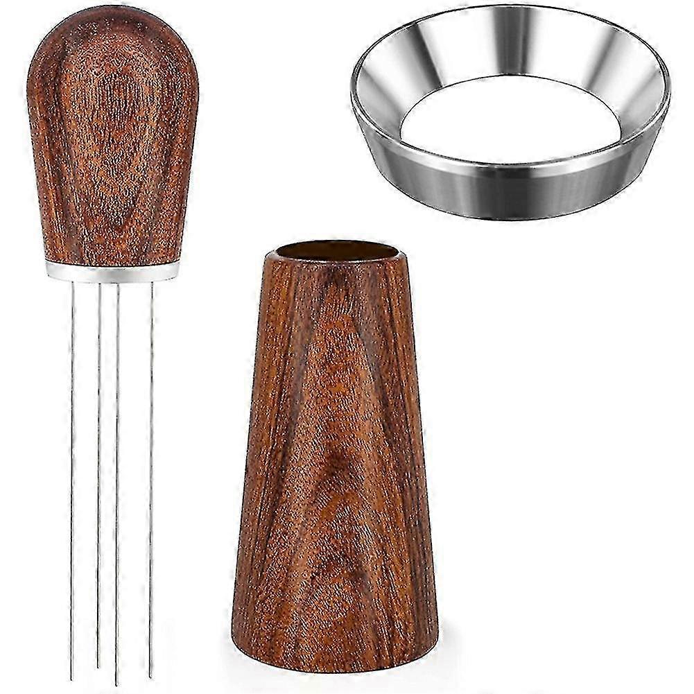 Espresso Coffee Stirrer, Coffee Powder Stirring Tool Compatible Espresso Distribution, With 58mm Espresso Dosing Funnel, Type-2-haoyi