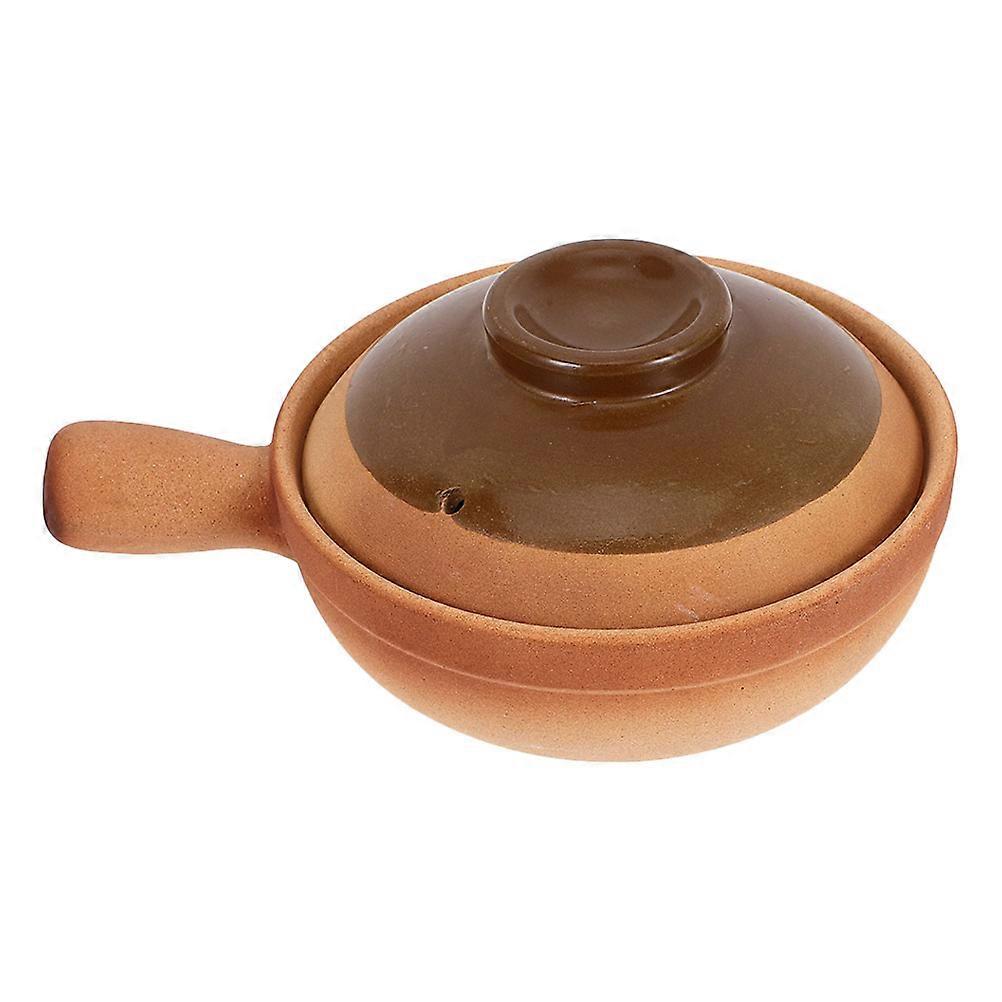 Traditional Clay Cooking Pot for Rice, Soup & Stew – Multi Functional Terracotta Casserole for Family, Gatherings & Travel – Even Heat Distribution