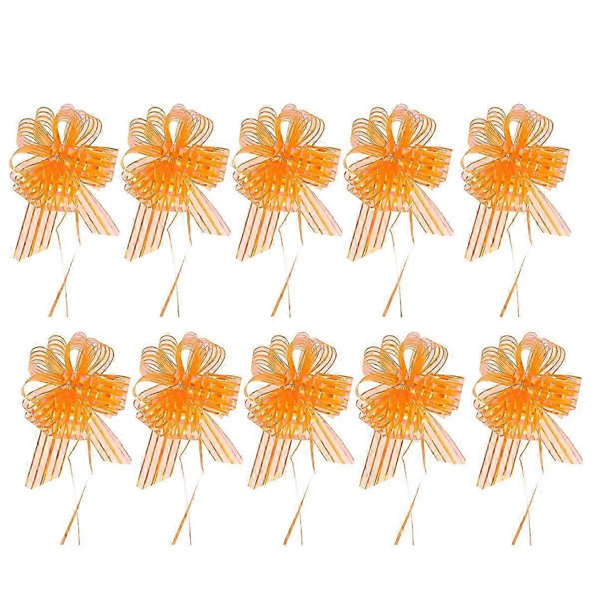10Pcs Yarn Pull Bows Wedding Party Yarn Pull Bows Gift Decorative Pull Bows
