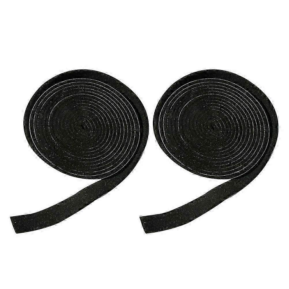 2pcs High Temperature Resistant Sealing Strip Self-adhesive Felt Strip Black