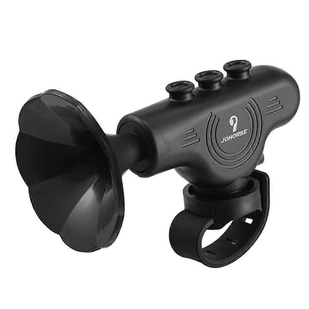 Black (A)$Mountain bike bicycle horn riding electric bell rechargeable high decibel waterproof adjustable siren riding accessories