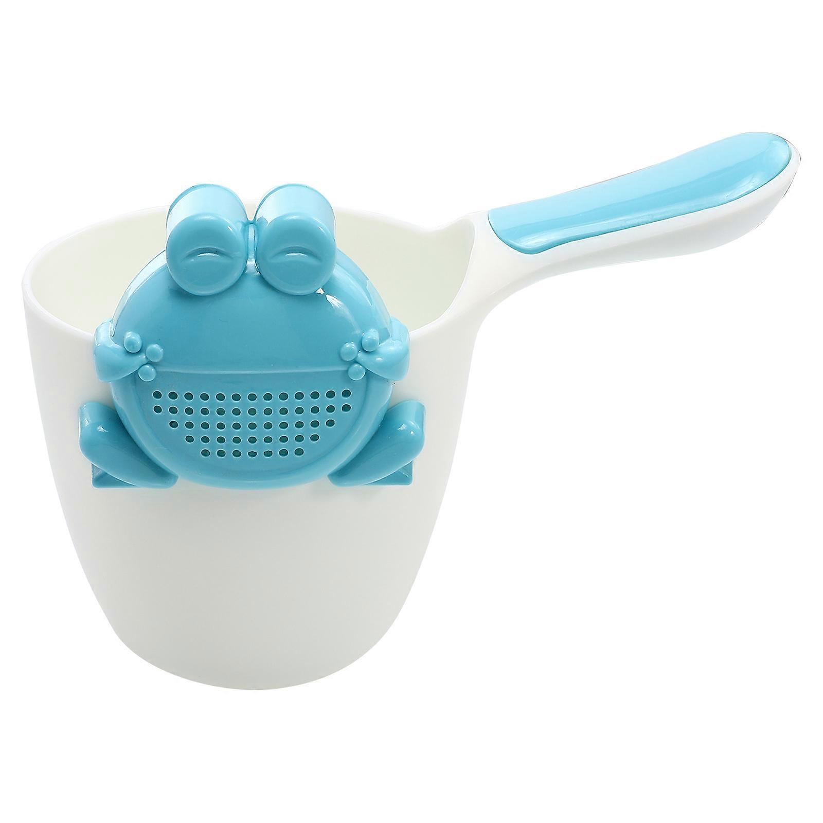 Shampoo Cup Cartoon Bathing Spoon Non Slip Handle Multi Functional Water Rinser for Easy Hair Washing