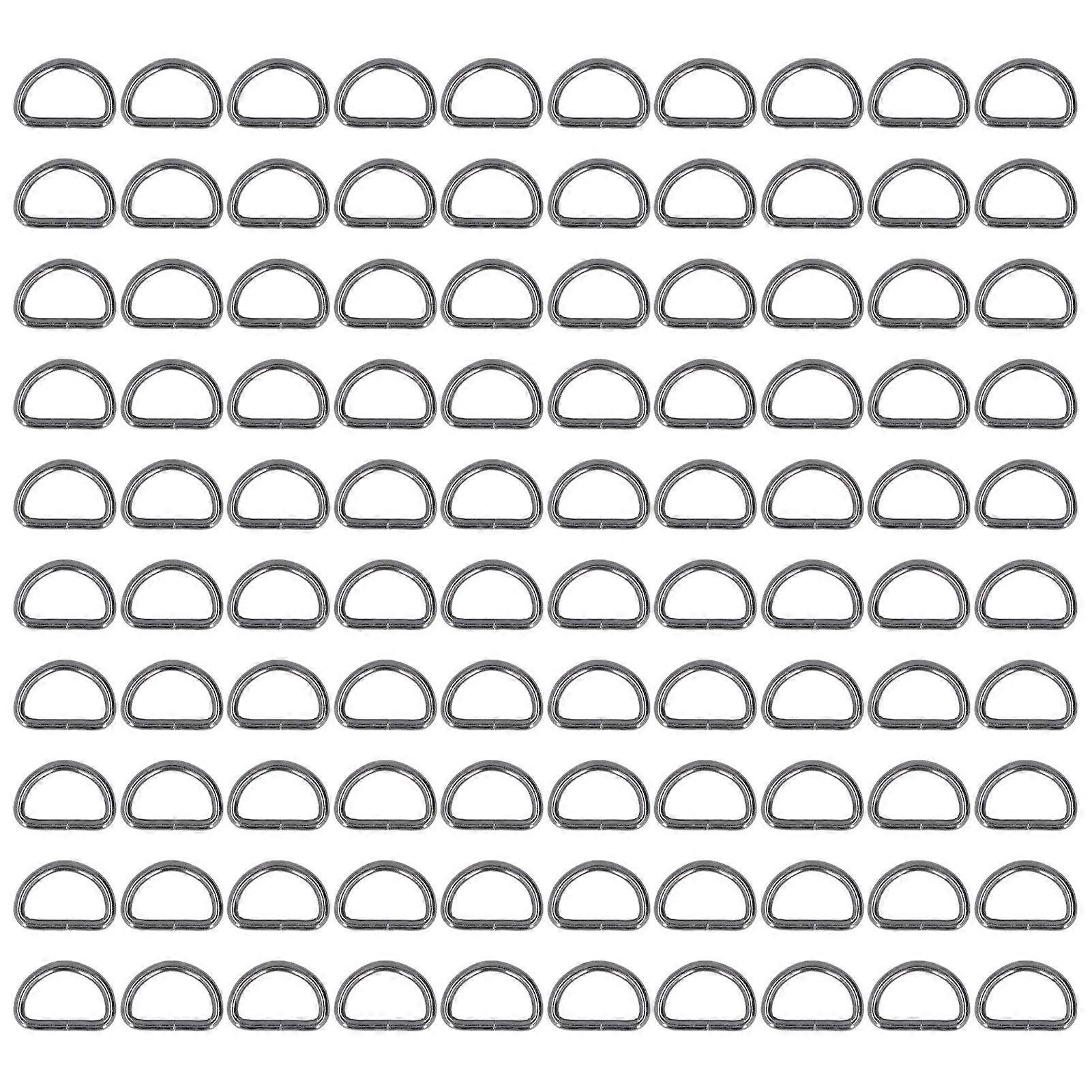 2025 Latest Model  100Pcs D Rings Sturdy Durable Glossy Wide Application