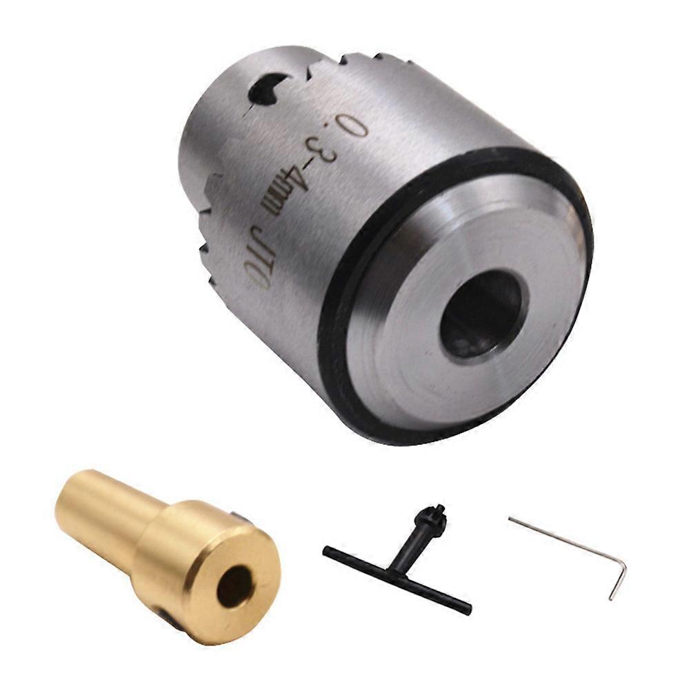 1 Set 0.3 to 4mm Drill Chuck for Electric Drill and Lathe