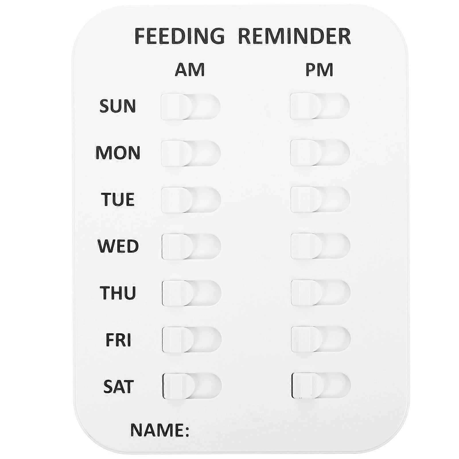 Wall-Mounted Pet Feeding Chart, Sturdy Construction for Reliable Daily Scheduling