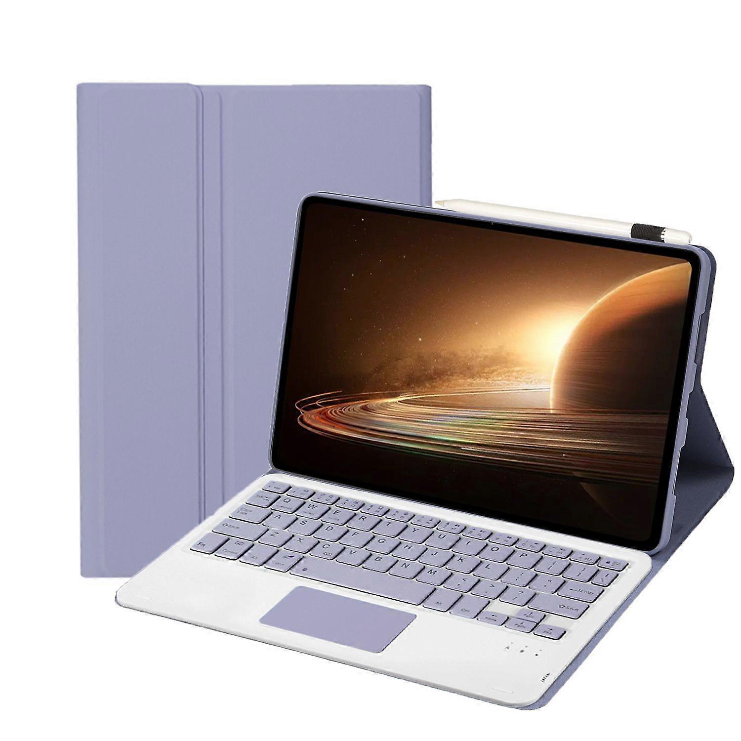 Bluetooth Keyboard for OnePlus Paddetachable and Ultra - thin Design Square Keys with Touch Function Flip Leather Cover