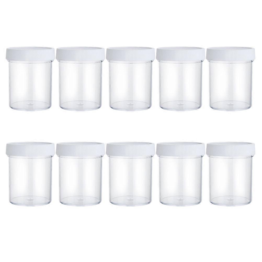 10Pcs Transparent Reusable Empty Boxes for Cream Sample Holder Portable Storage Use