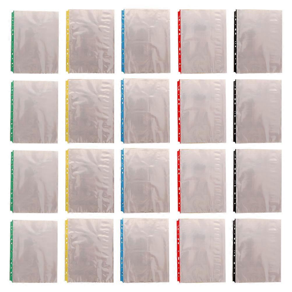 Sheet Protectors Clear Design Document Protection Work School Personal Use 100Pcs