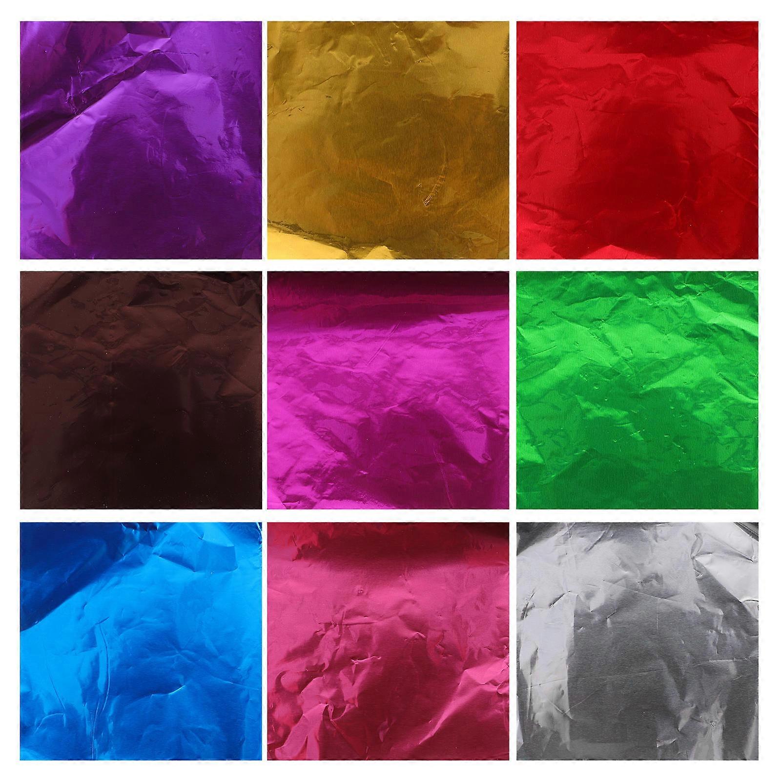 Wrappers For Chocolate Bright Color Candy Wrapping Sheets Home Users 10.00X10.00X0.10Cm 900Pcs