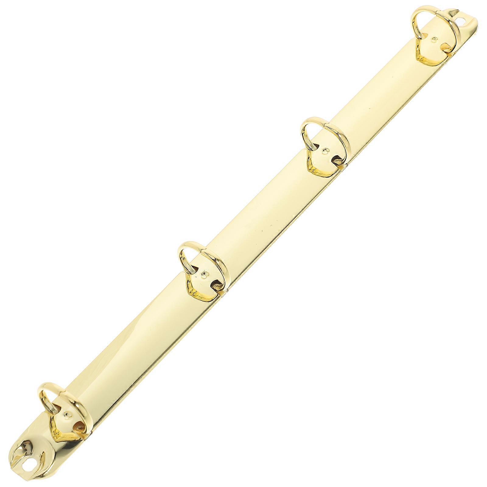 Metal Binder Mechanism Ring Binder Mechanisms A4 Size Golden Color Binding Looseleaf Papers 1Pcs