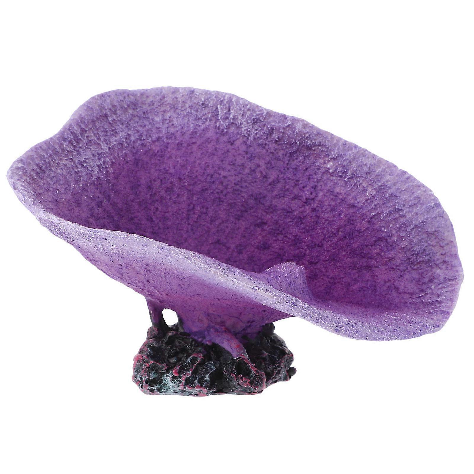 Aquarium Supplies Artificial Coral Model Fish Play Area Non Deforming Resin Material 15.00X11.50X8.50CM 1Pcs