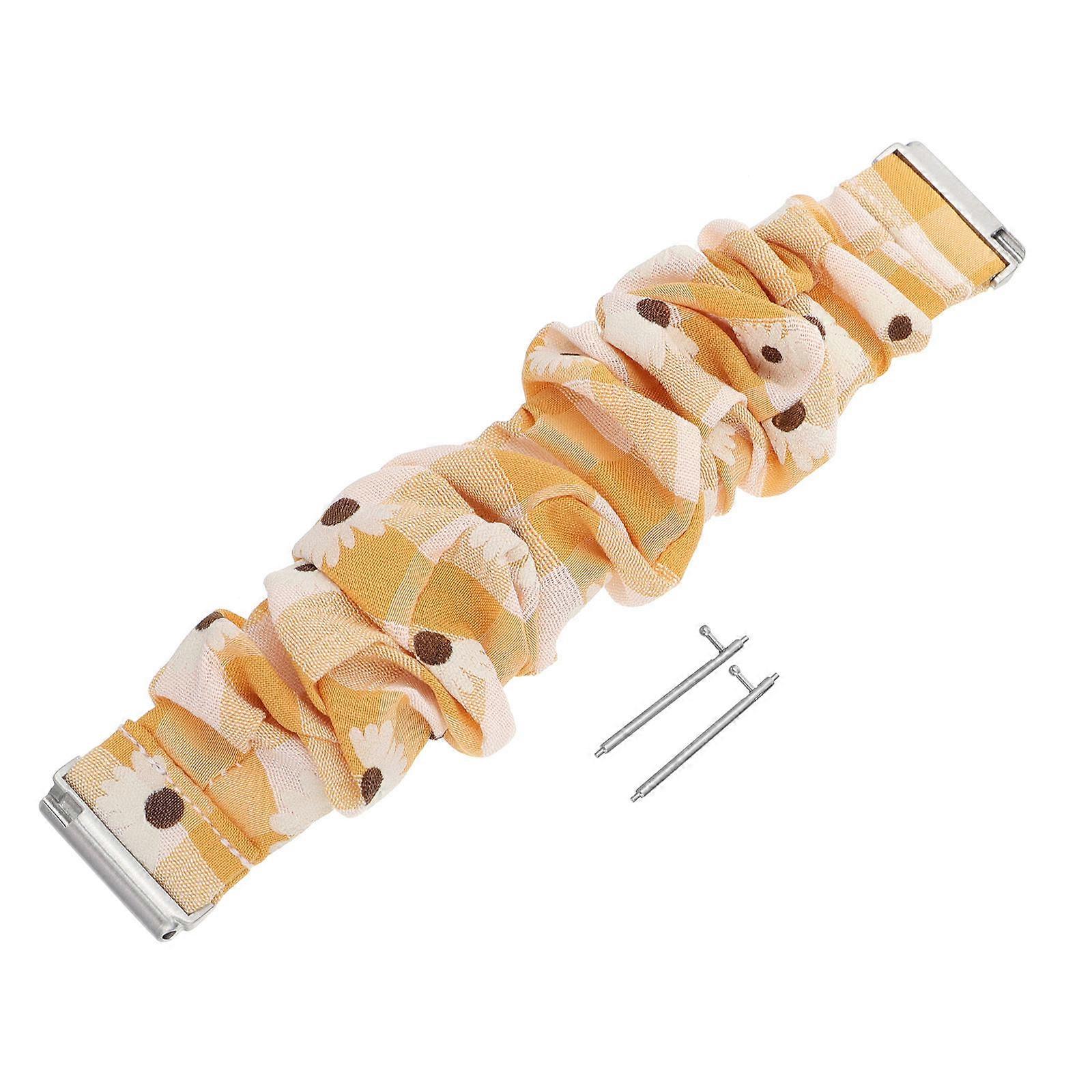 Scrunchie Watch Strap Scrunchies Elastic Strap Wristband Compatible With Versa 2 Fashionable Design 1Set