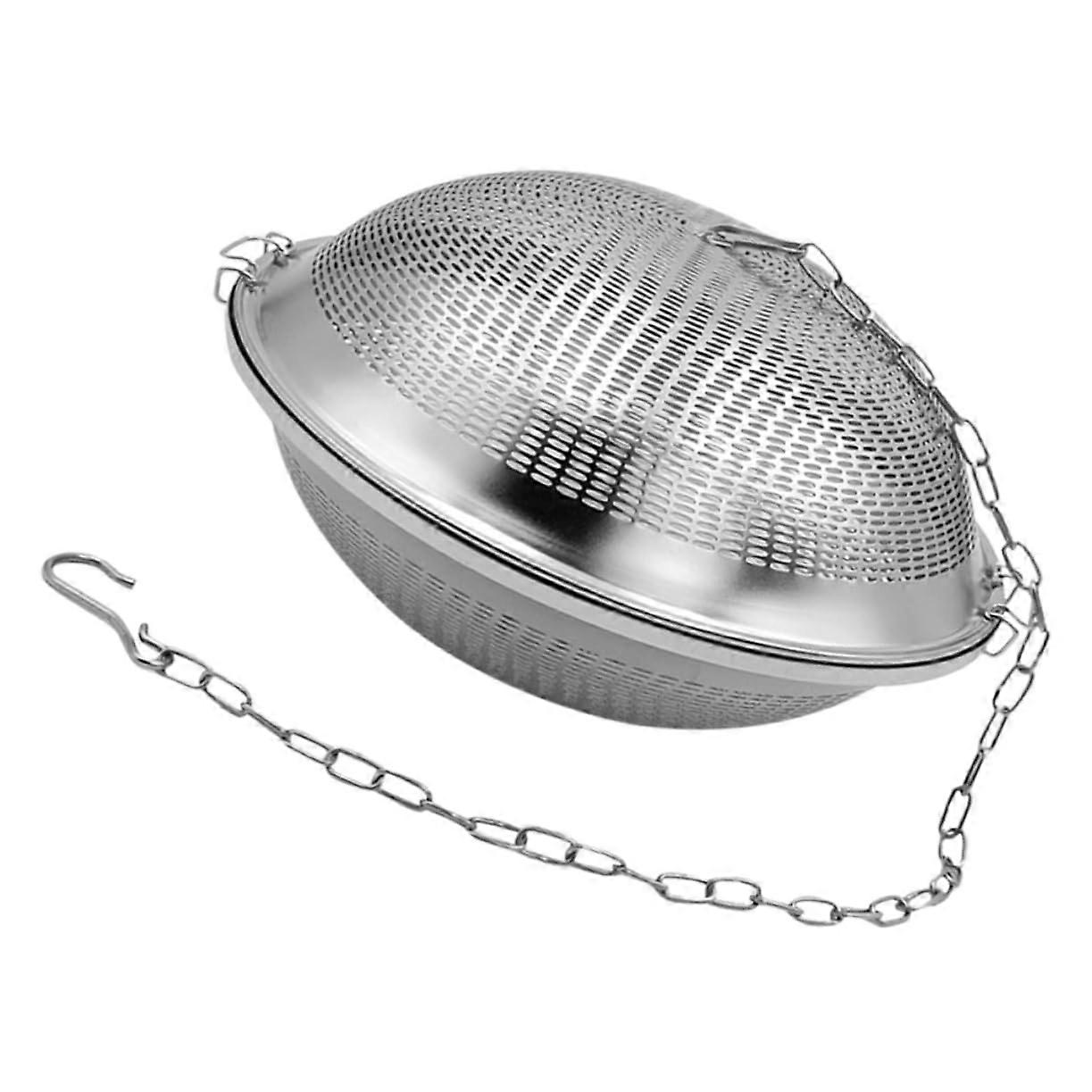 Gewürzfilter Tee Ei Koch Gewürz Diffusor für Lose Tees und Suppe, Langlebig, Leicht zu Reinigen, Edelstahl, 10x5 cm