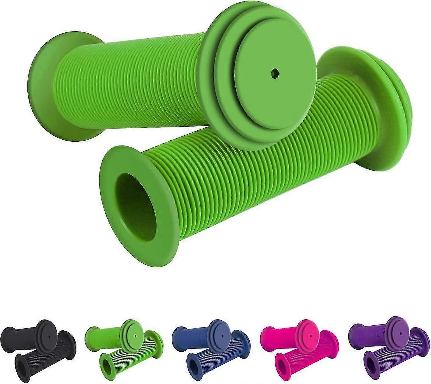 Bicycle Handlebar Grip Soft Non-slip Bicycle Handlebar Grip Children's Bicycle Handlebar(Green)