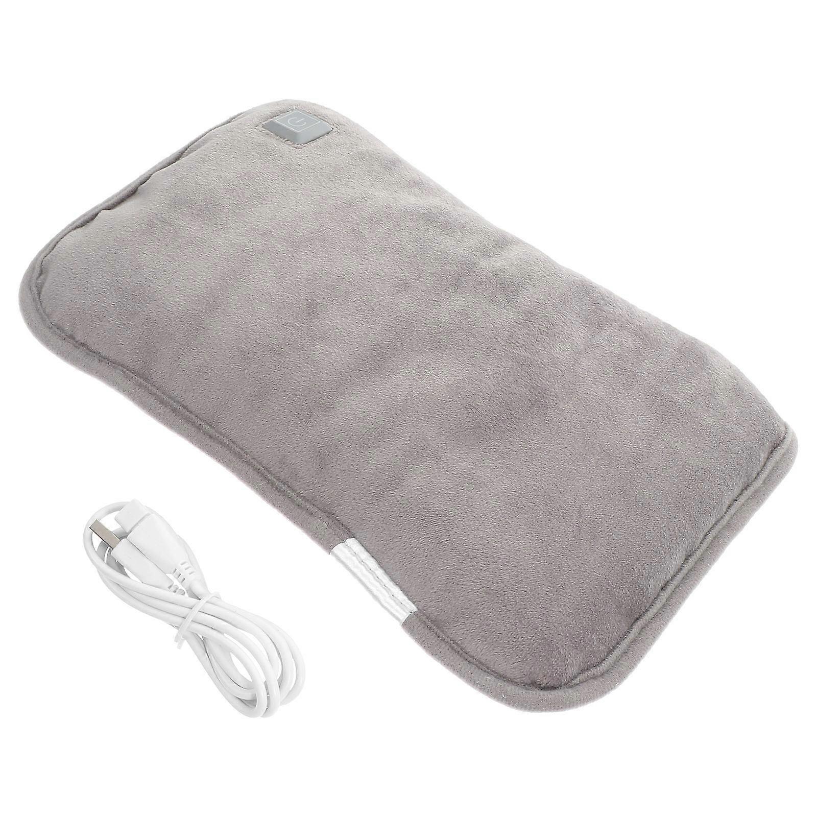 Usb Heating Hand Warmer Lint Cloth Material Temperature Control Function For Outdoor Activities 29x18cm 1Pack