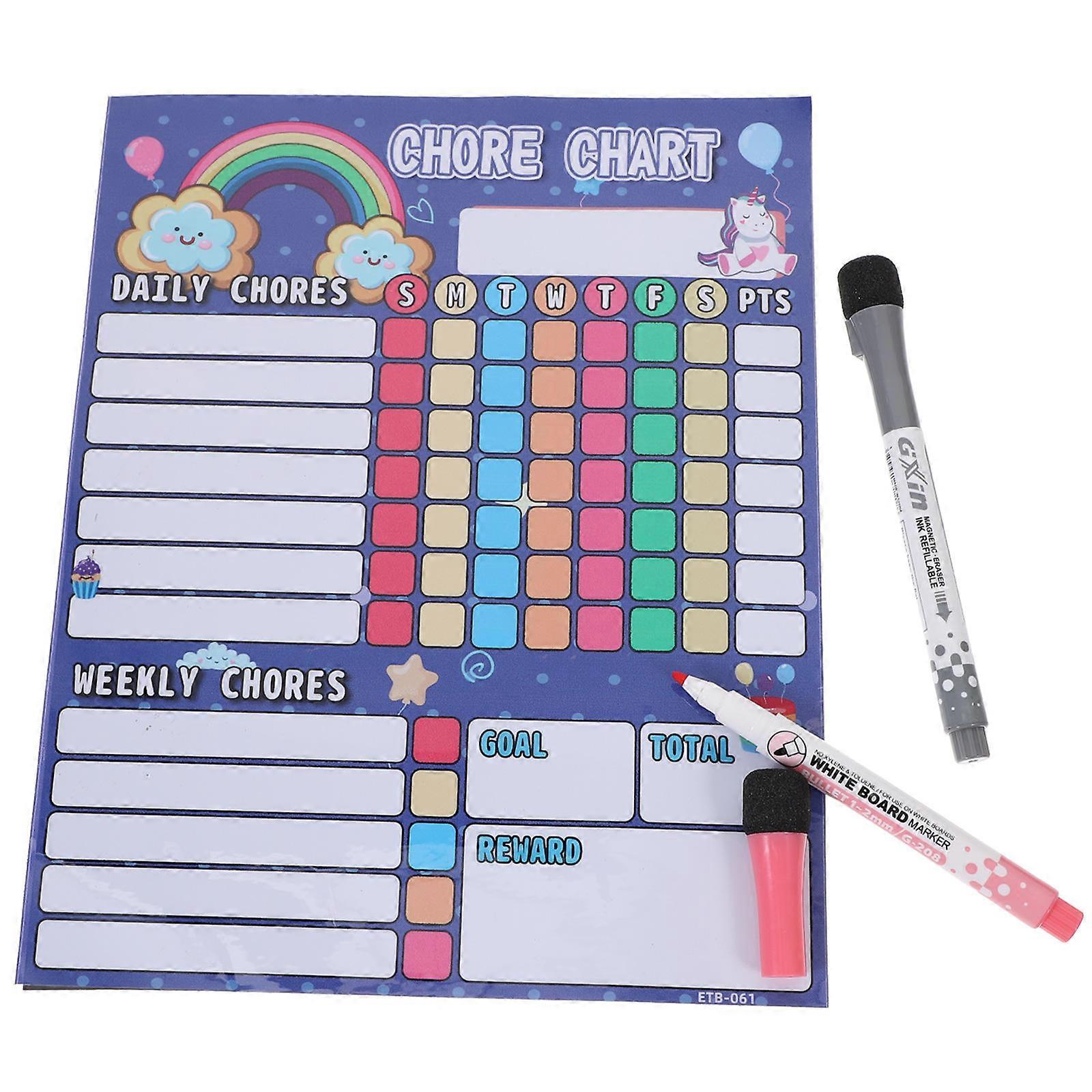 Chores Board Household Behavior Chart For Teachers Daily Life Encourage Routine 25x20CM 1Set
