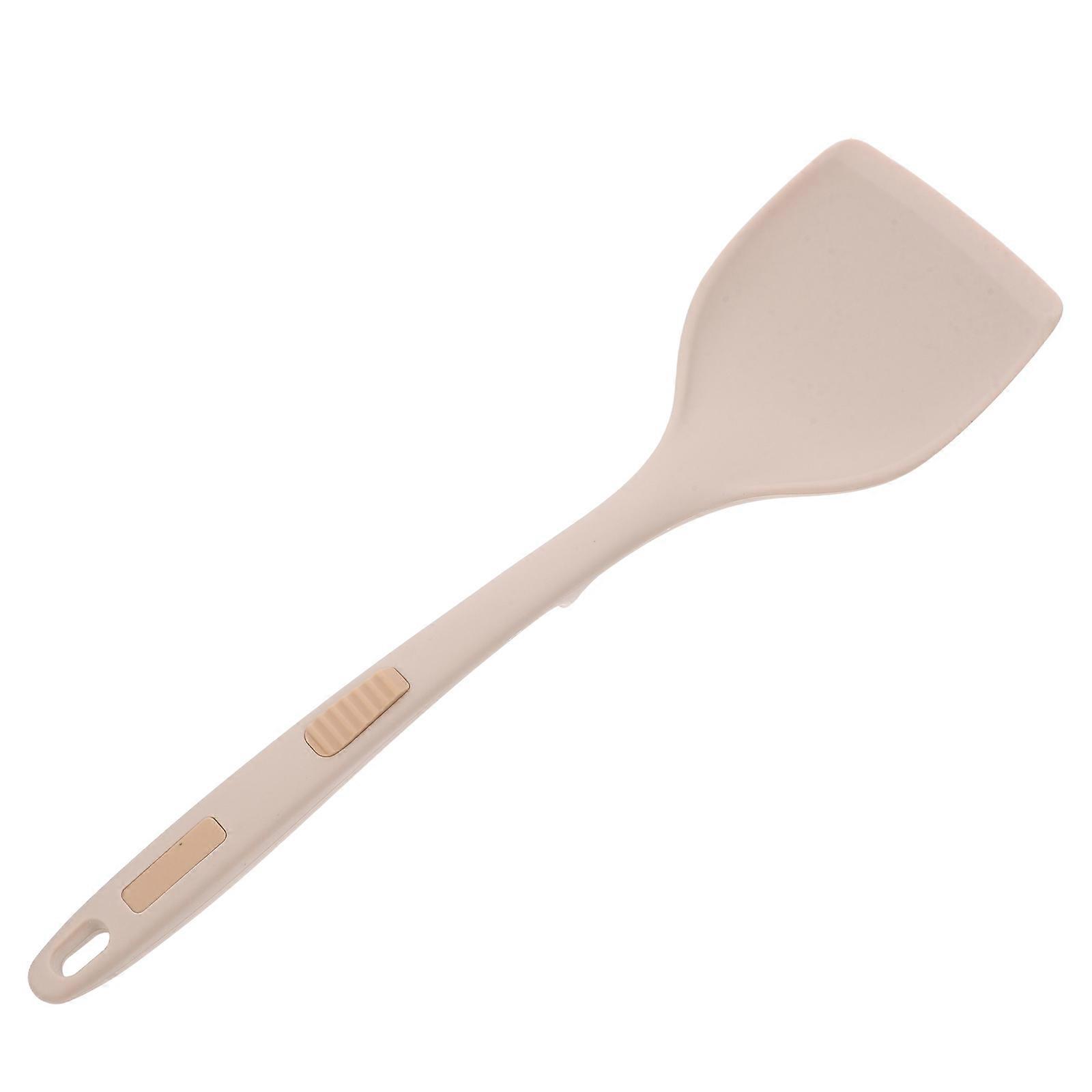 Kitchen Spatula Multi-function Cooking Spatula Beige Color Prevent Scratching Ergonomic Grip 1Pack