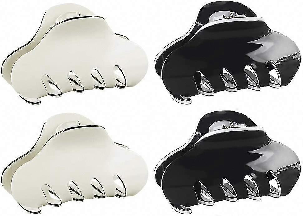 4 قطع قوية عقد غير قابلة للانزلاق الاكريليك مخلب الشعر مقاطع للنساء - مقاطع فك الشعر