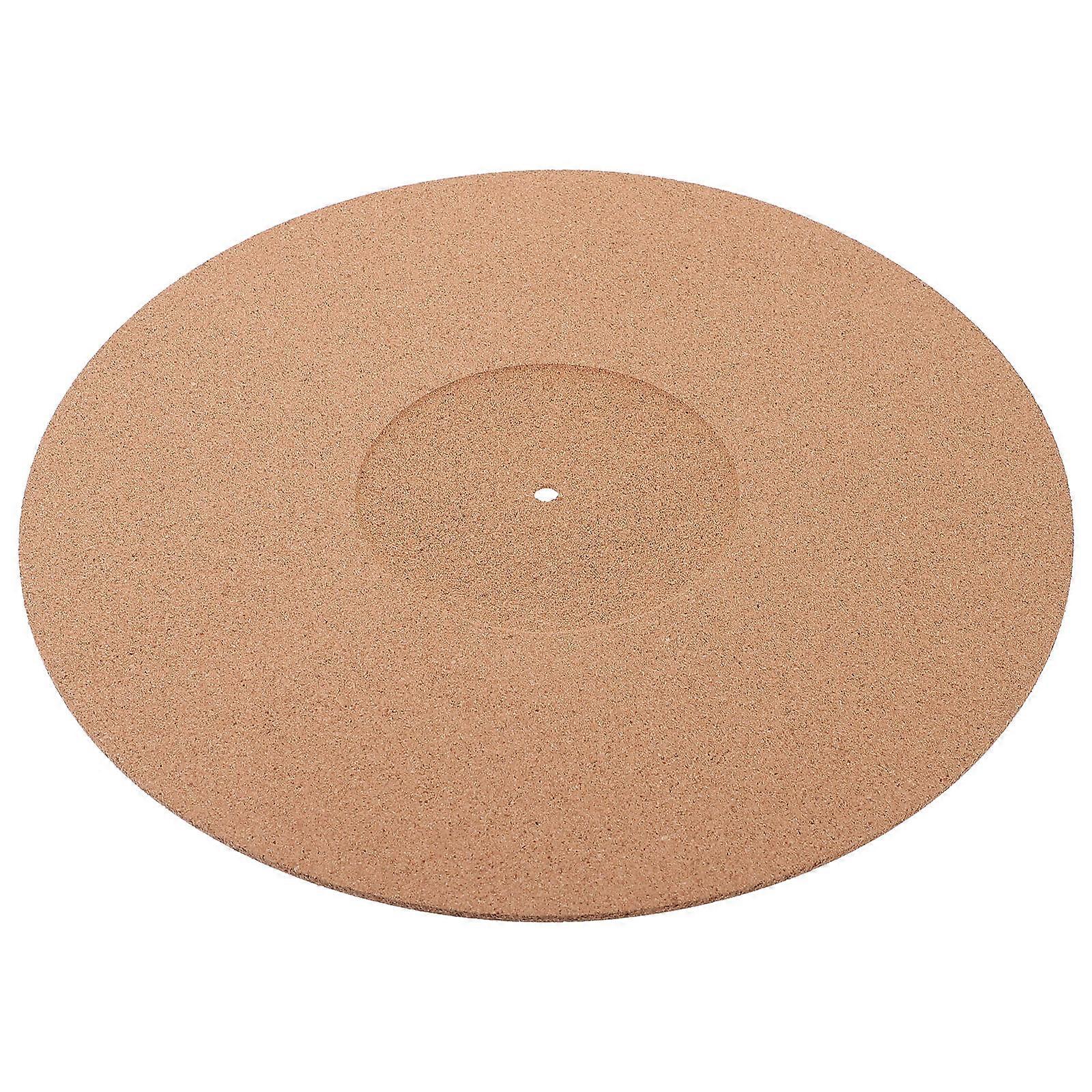 حصيرة القرص الدوار من الفلين للاعبي التسجيلات التقليل الثابت ، وتخميد الاهتزاز ، والحماية من الخدش ، وسهلة التركيب ، وتناسب المعايير