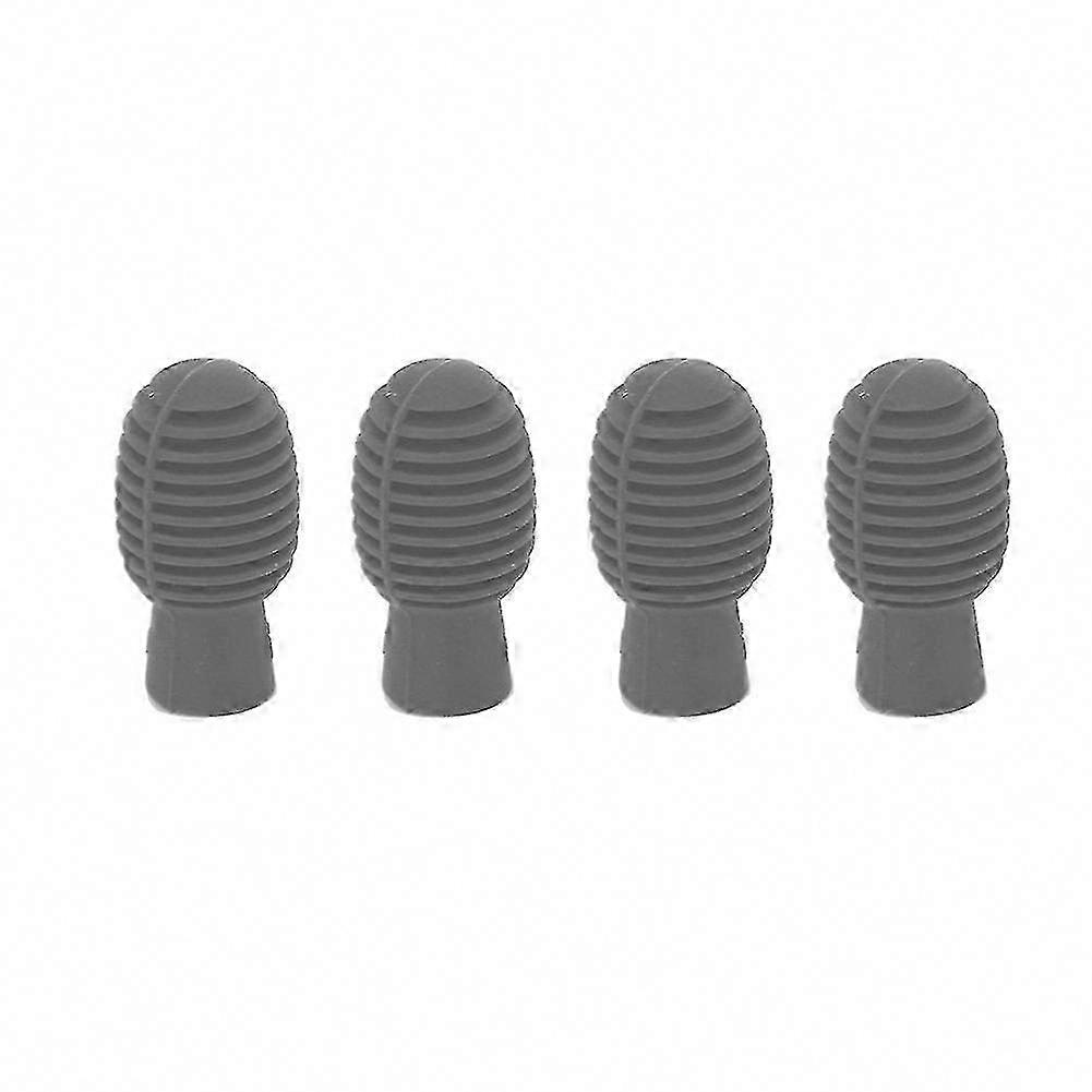 4Pcs Silicone Drum Stick Mute Tips for Quiet Practice - Beginner Drumsticks by Yvan