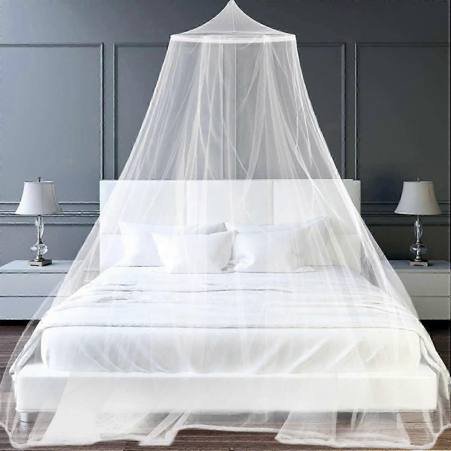 Adult Dome Mosquito Net Bed Tent, Portable Travel Mosquito Net with Fine Mesh for Home and Camping