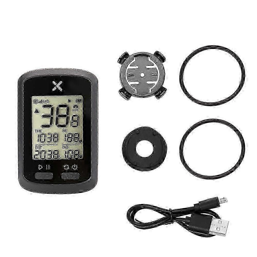 Wireless GPS Speedometer for Road and MTB Bikes - Waterproof Cycling Computer with Backlight and Cadence