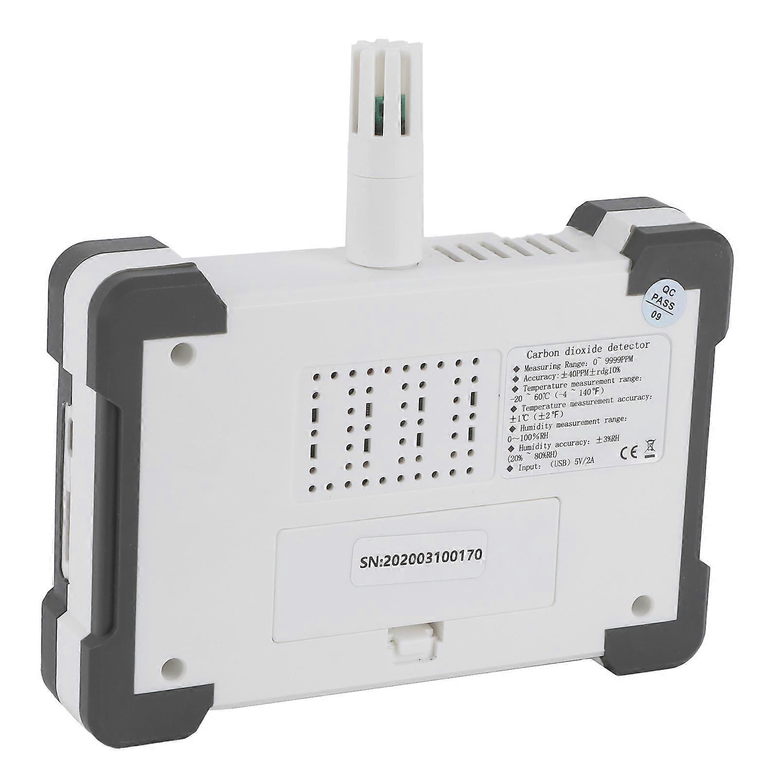 Carbon Dioxide Detector Sensor CO2 Analyzer Humidity Temp Tester Meter RechargeableBasic Type