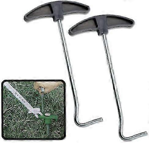DIY 2pc Tent Peg Extractor and Ground Hook Pullers Tool Set