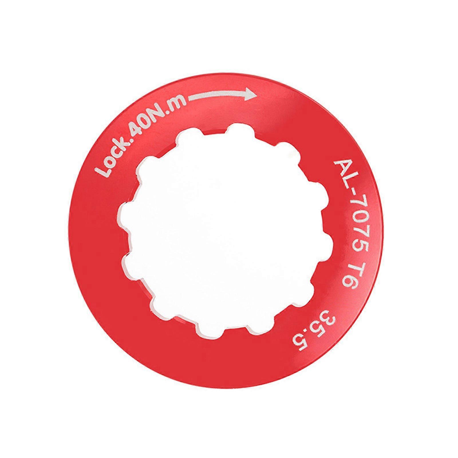 אופני הרים קלטת גלגל תנופה כיסוי 11T גלגל תנופה מנעול מכסים החלפת טבעות תיקון כובעי הידוק קל לשימוש אדום